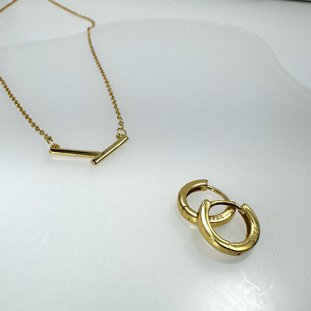 C3/ピアス+ネックレス flatセット