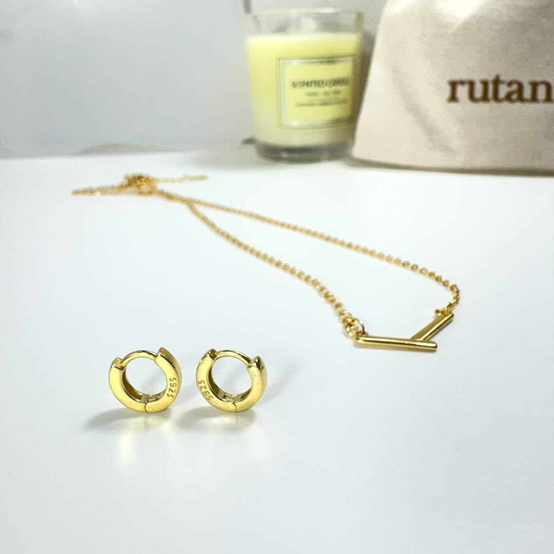 C3/ピアス+ネックレス flatセット
