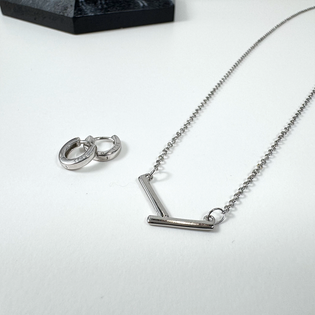 C3/ピアス+ネックレス flatセット