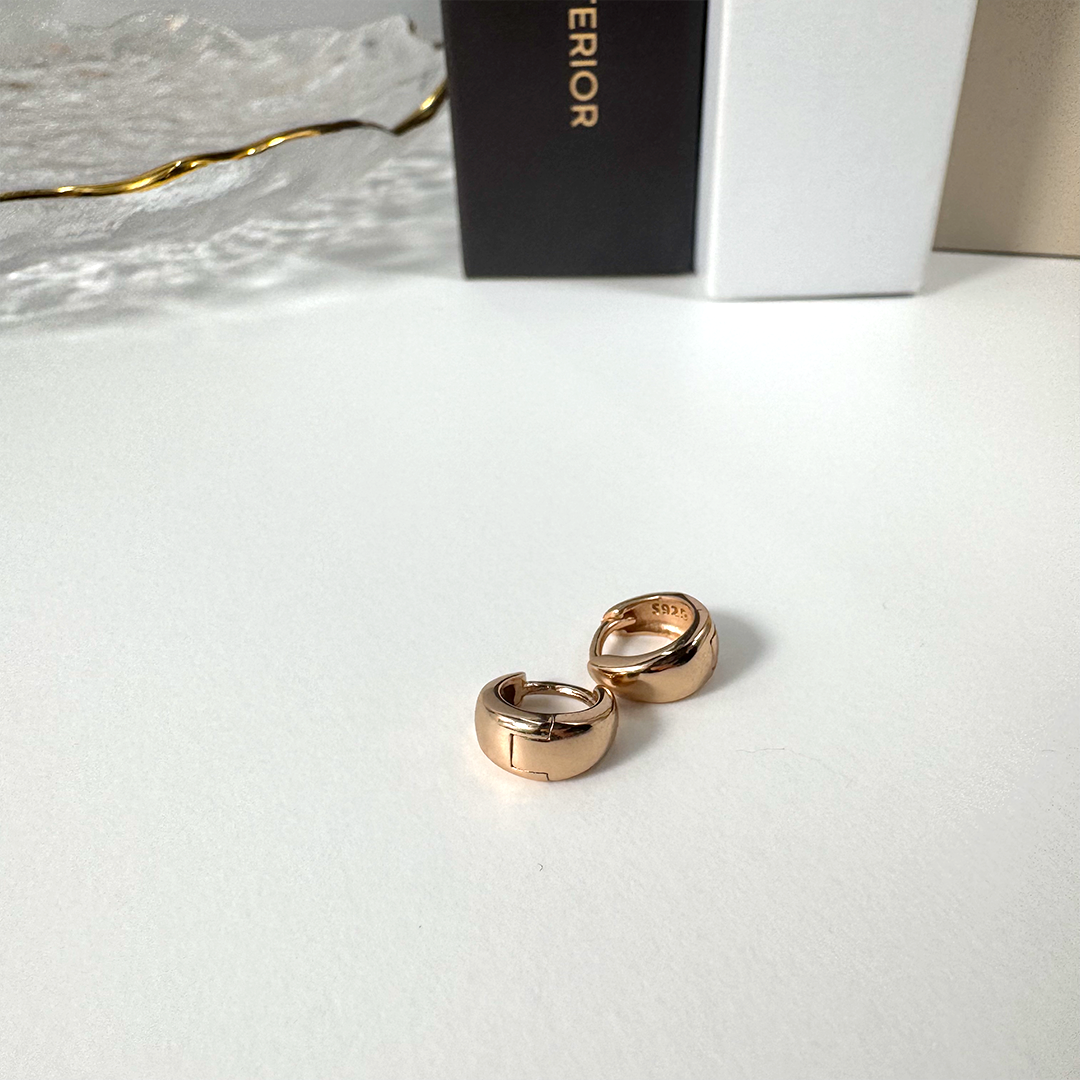 S5/dropミニピアス(ピンクゴールド)