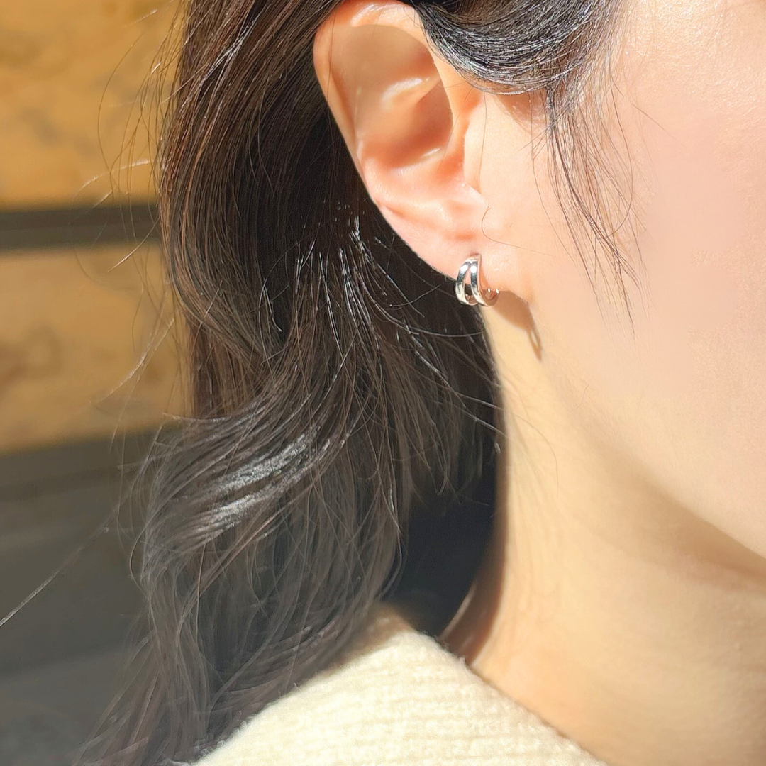 P42/twolineピアス