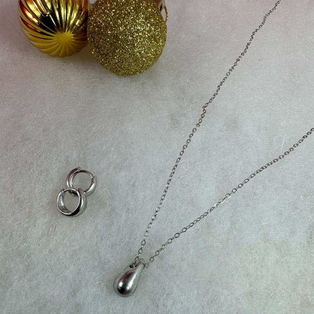 C2/ピアス+ネックレス dropセット