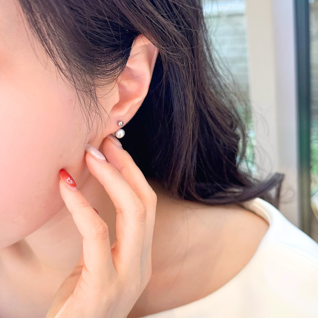 P28/poundパールピアス