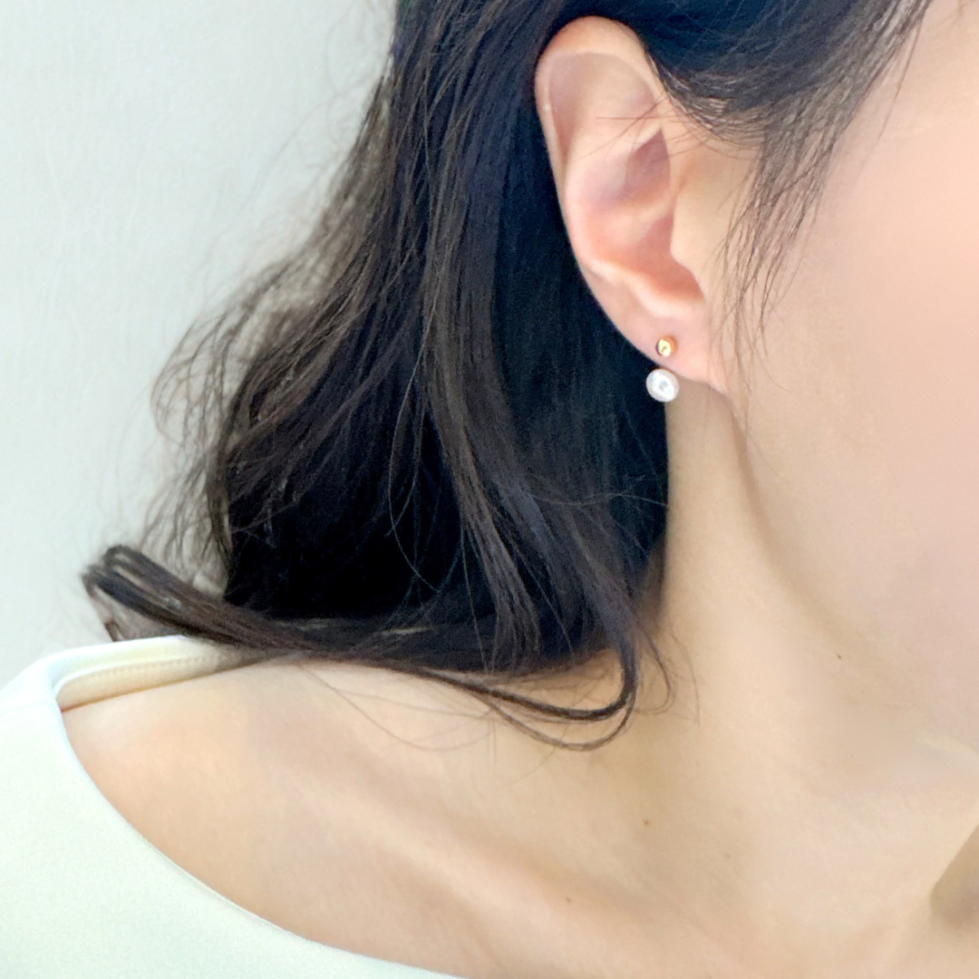 P28/poundパールピアス