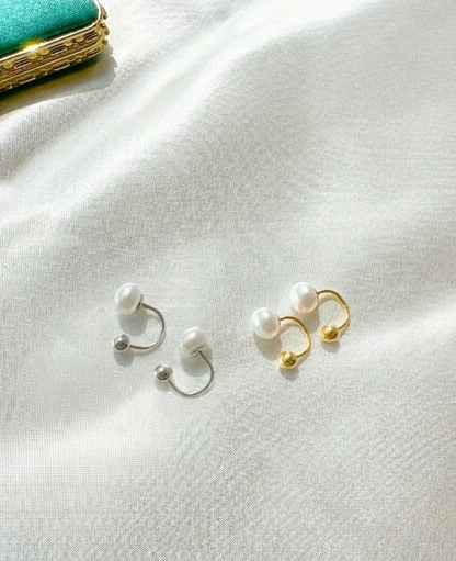 P28/Poundパールピアス
