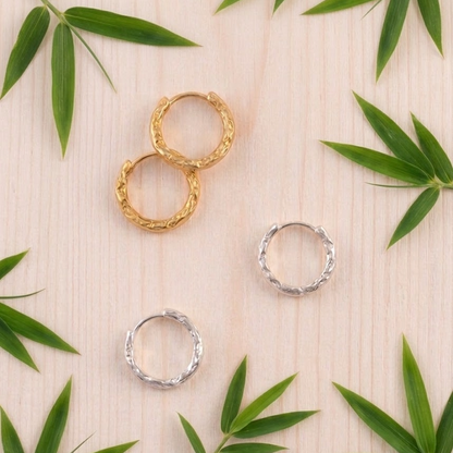 P4 Bamboo（バンブー）フープピアス【 人気のゴールド再入荷 】